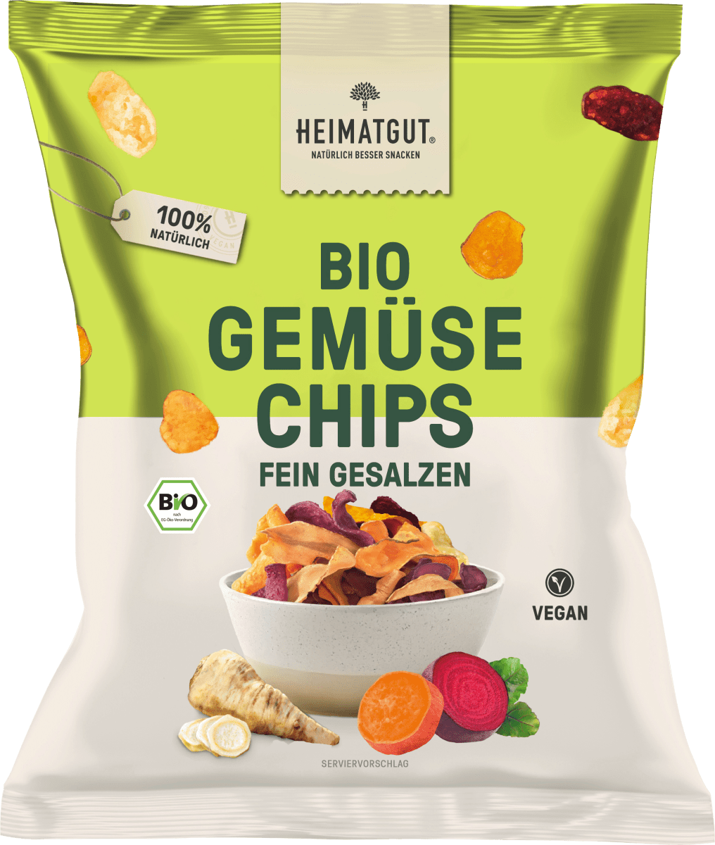 Gemüsechips, fein gesalzen, 100 g