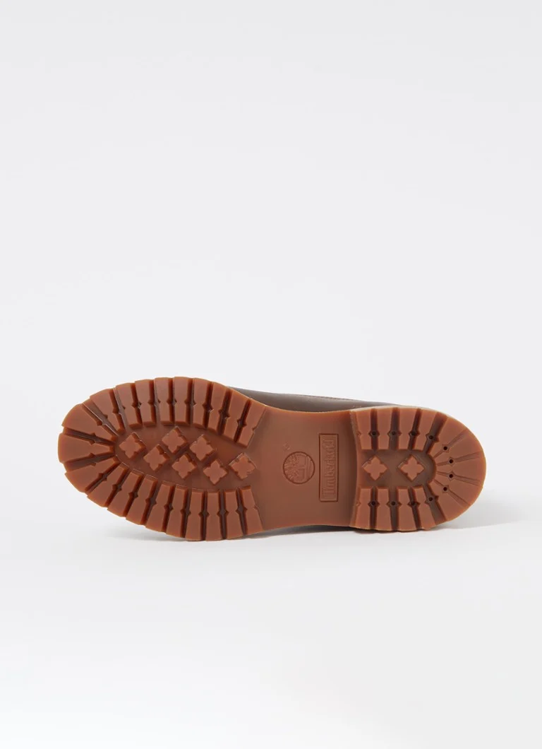 Ghete Timberland Premium din piele de 6 inch cu șireturi și logo