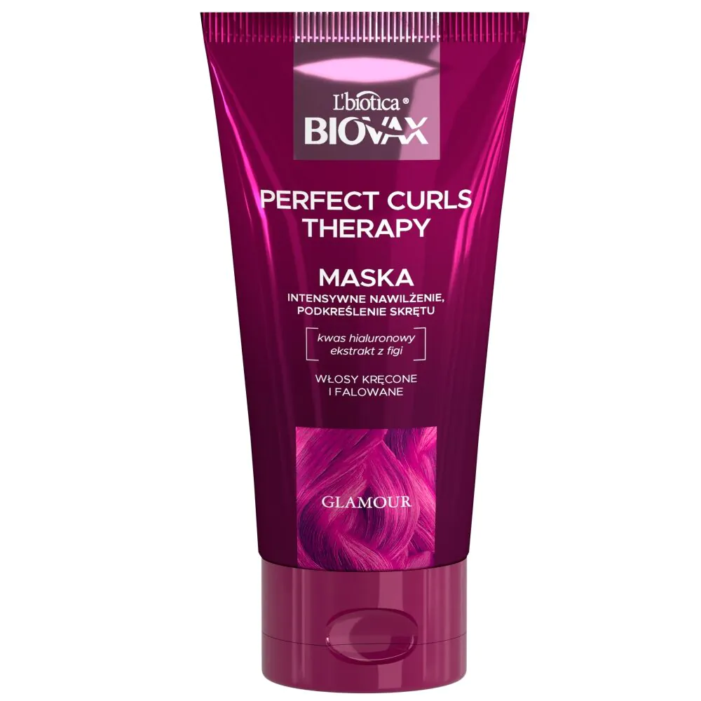 Biovax Glamour Perfect Curls Therapy Intensivt Fugtgivende Hårmaske