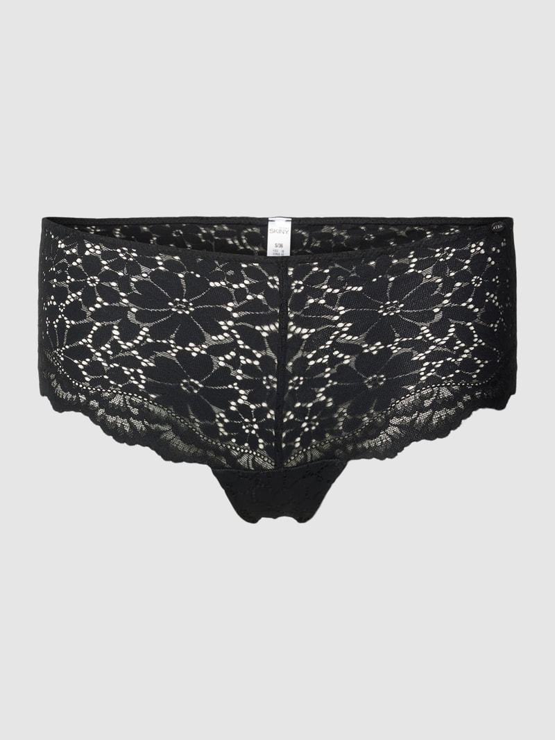 Pants mit Spitzenbesatz Modell 'Wonderfulace' in schwarz