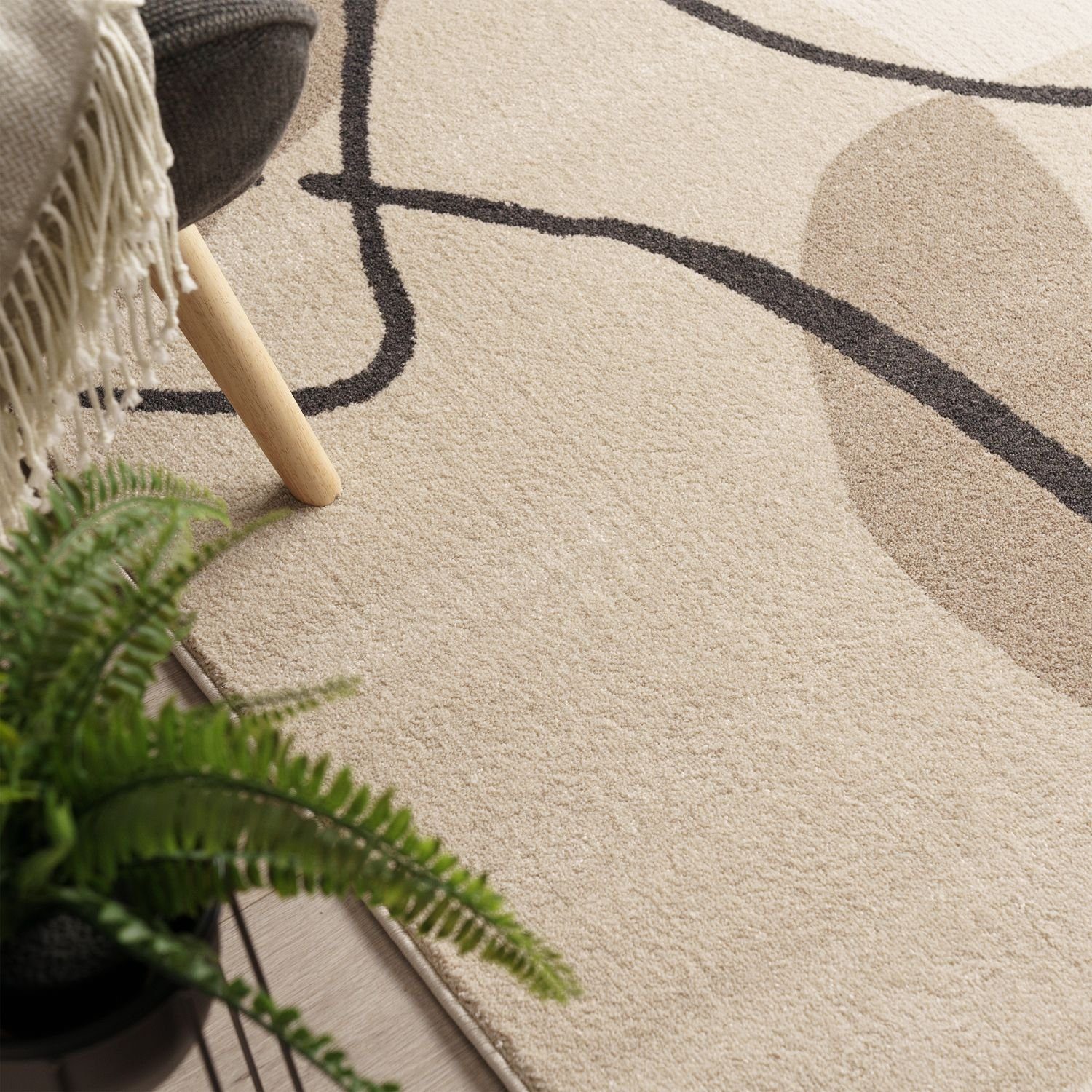 Teppich Wohnzimmer Esszimmer Abstraktes Muster Geometrisch, TT Home, rechteckig, Höhe: 16 mm