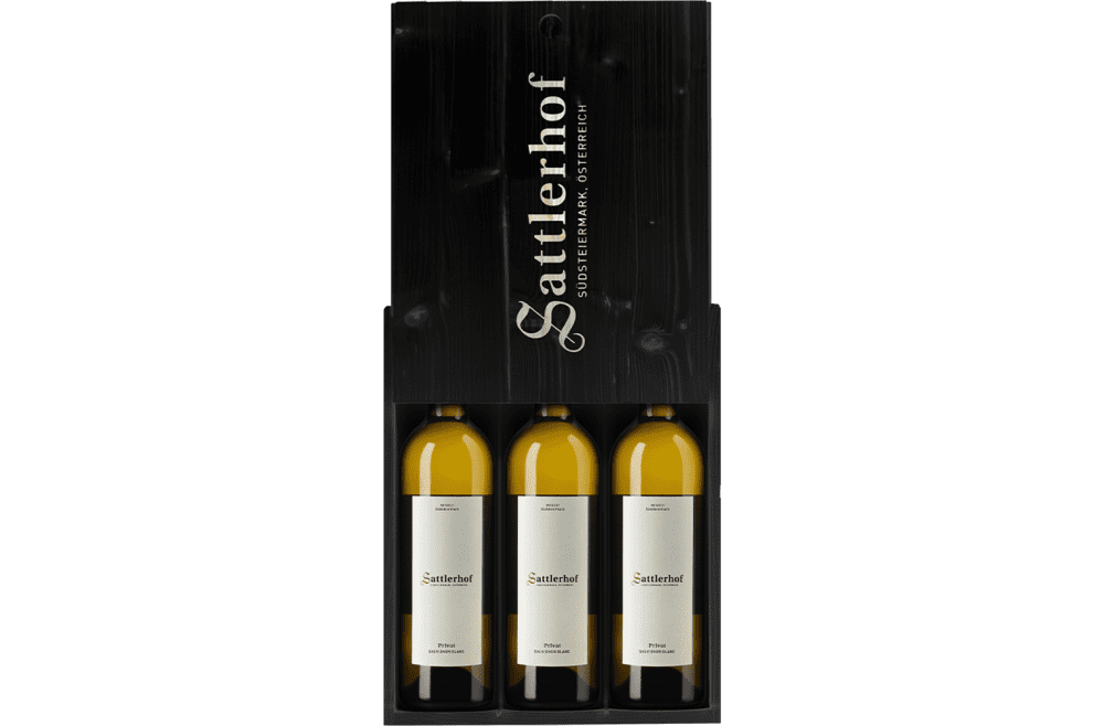 Sattlerhof Sammlerbox: Privat Ried Kranachberg Sauvignon Blanc Jahrgangskiste