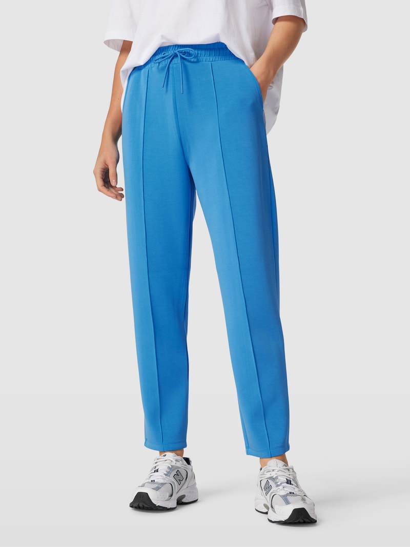 Sweatpants mit Ziernähten Modell 'Scuba' in royalblau