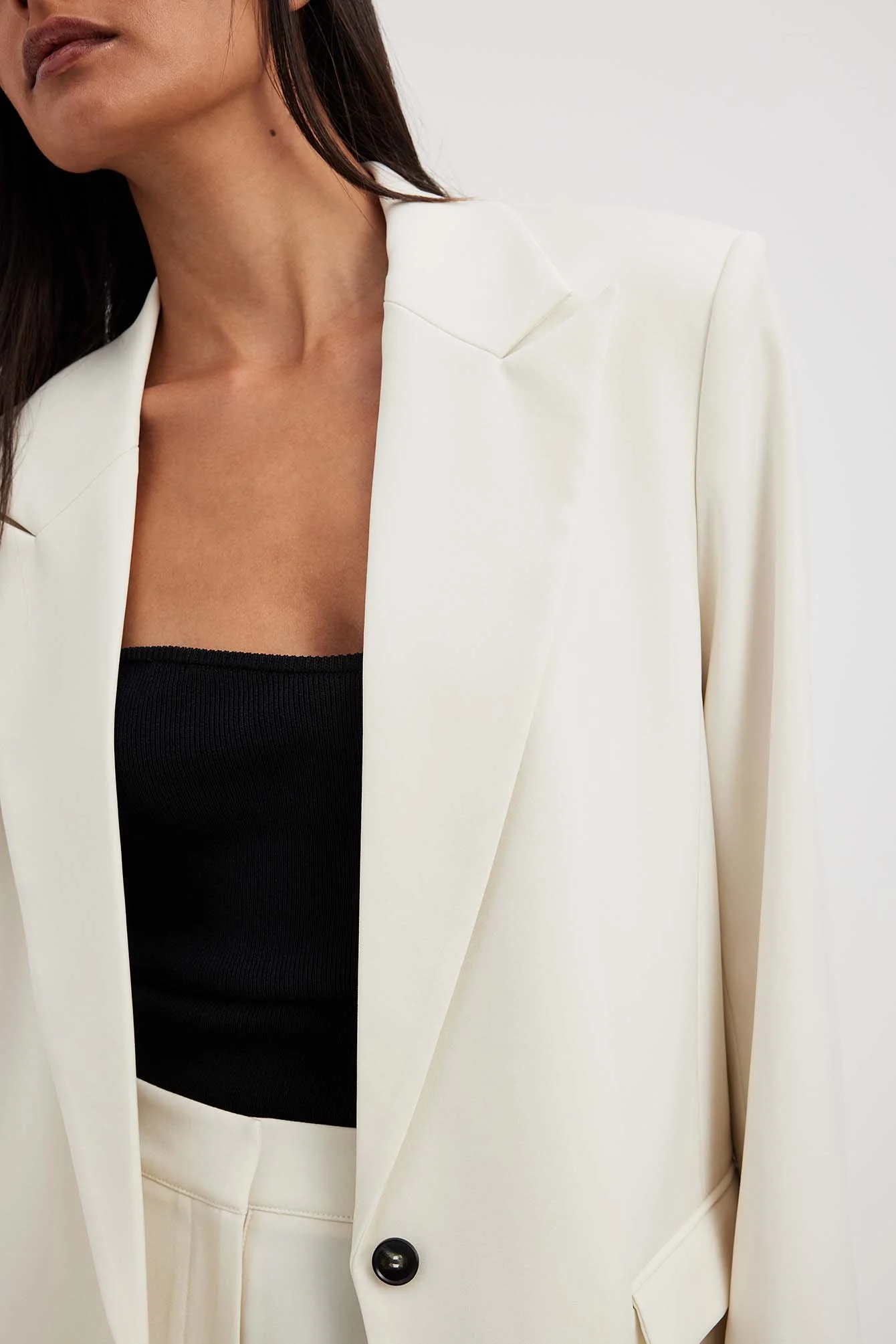 Oversized Blazer mit spitzem Revers