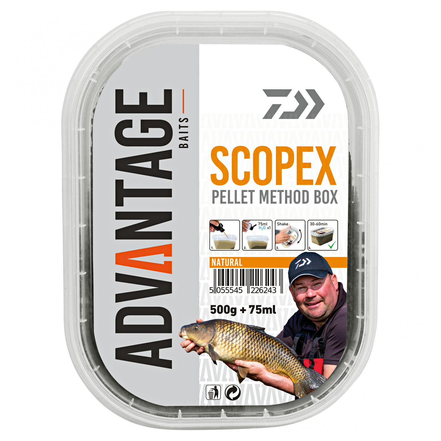 Daiwa Friedfischfutter Advantage Method Box (Natural)