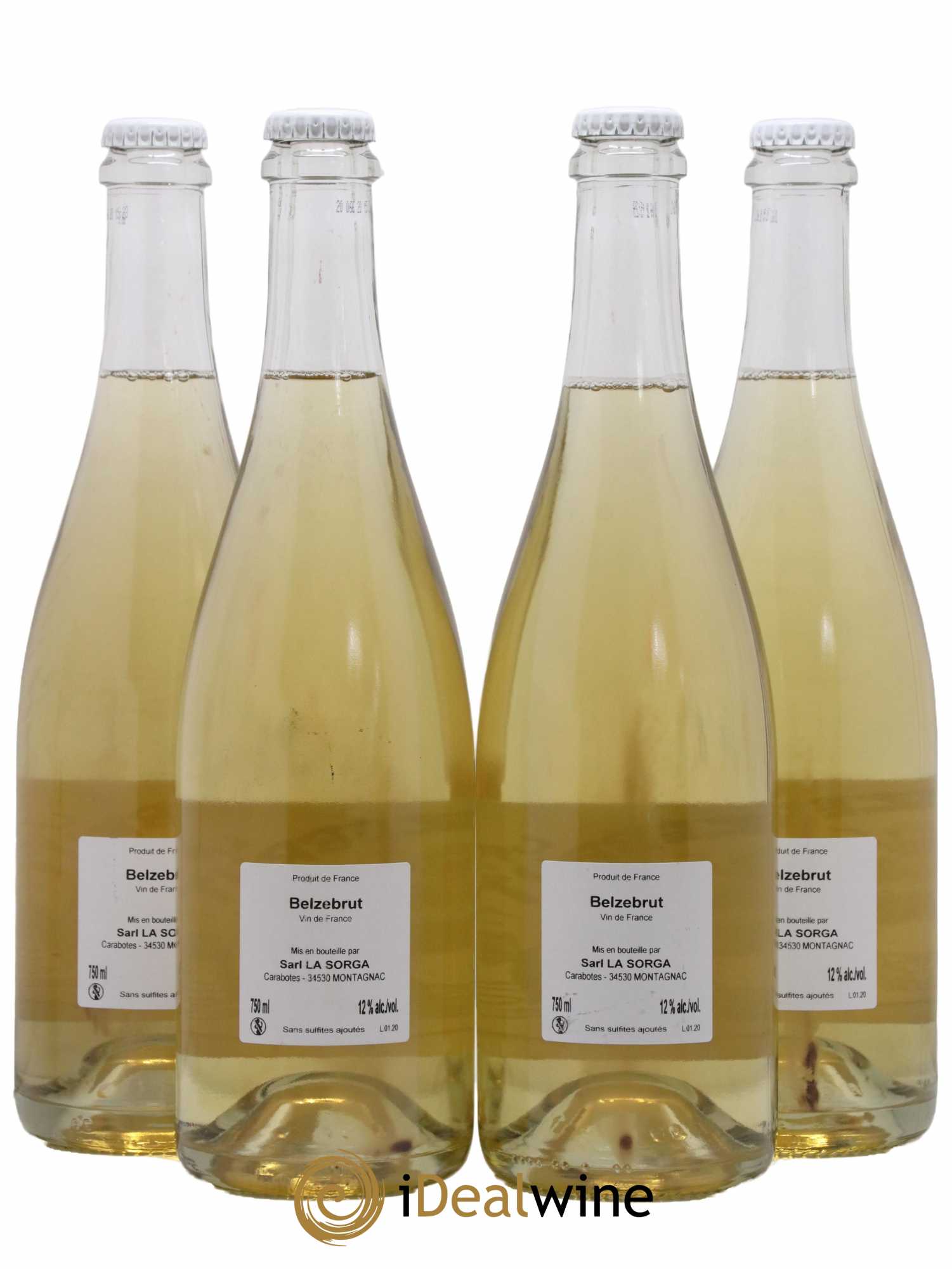 Vin de France Belzébrut La Sorga 2020 - Lot de 4 Bouteilles