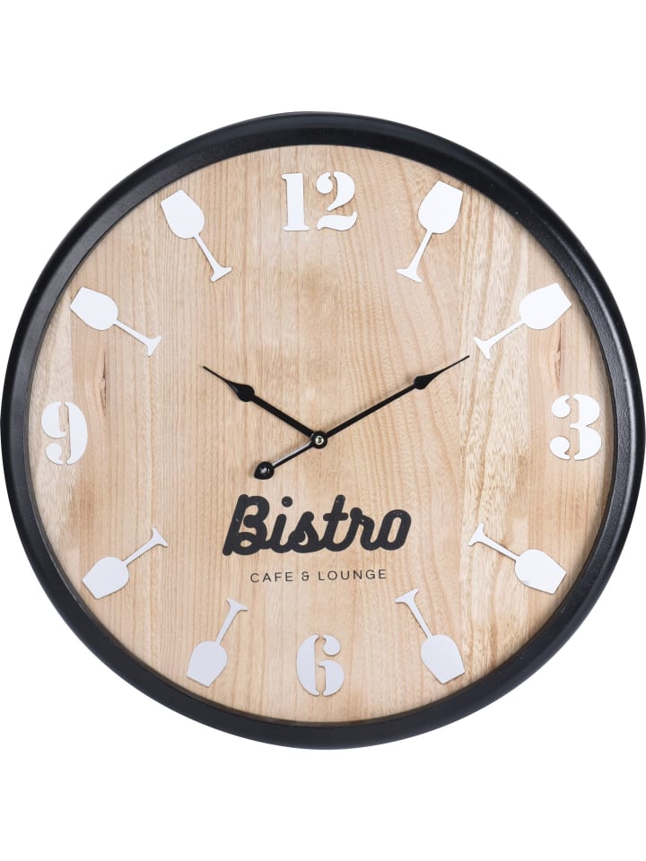 Home&Styling Collection Wanduhr in braun günstig kaufen onesize