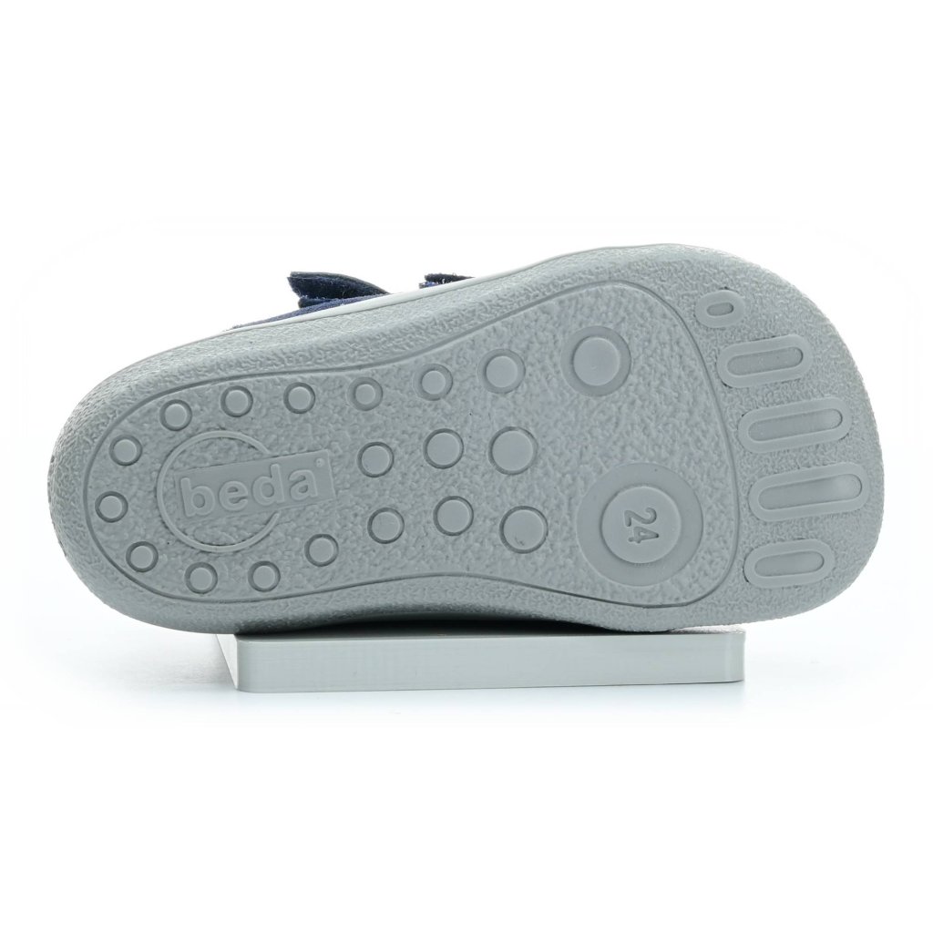Beda Lucas mit Membran (BF 0001/W/M/FW) dunkelblaue Barfuß-Stiefeletten