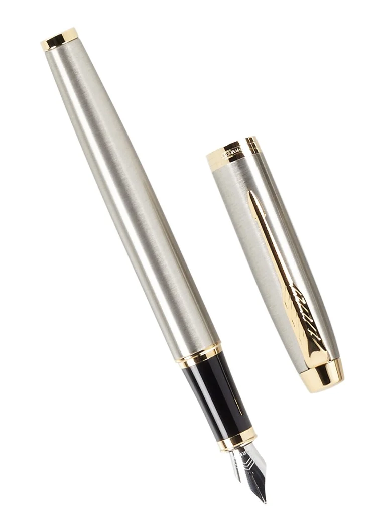 Stilou Parker, model Parker Im, din metal periat.