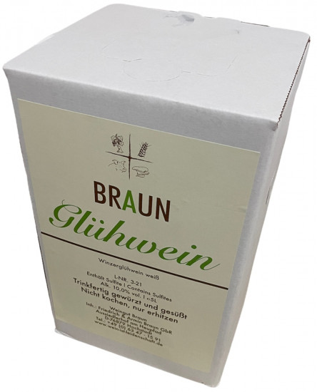 2021 Winzerglühwein weiß 5,0 L - Weingut Armin Braun