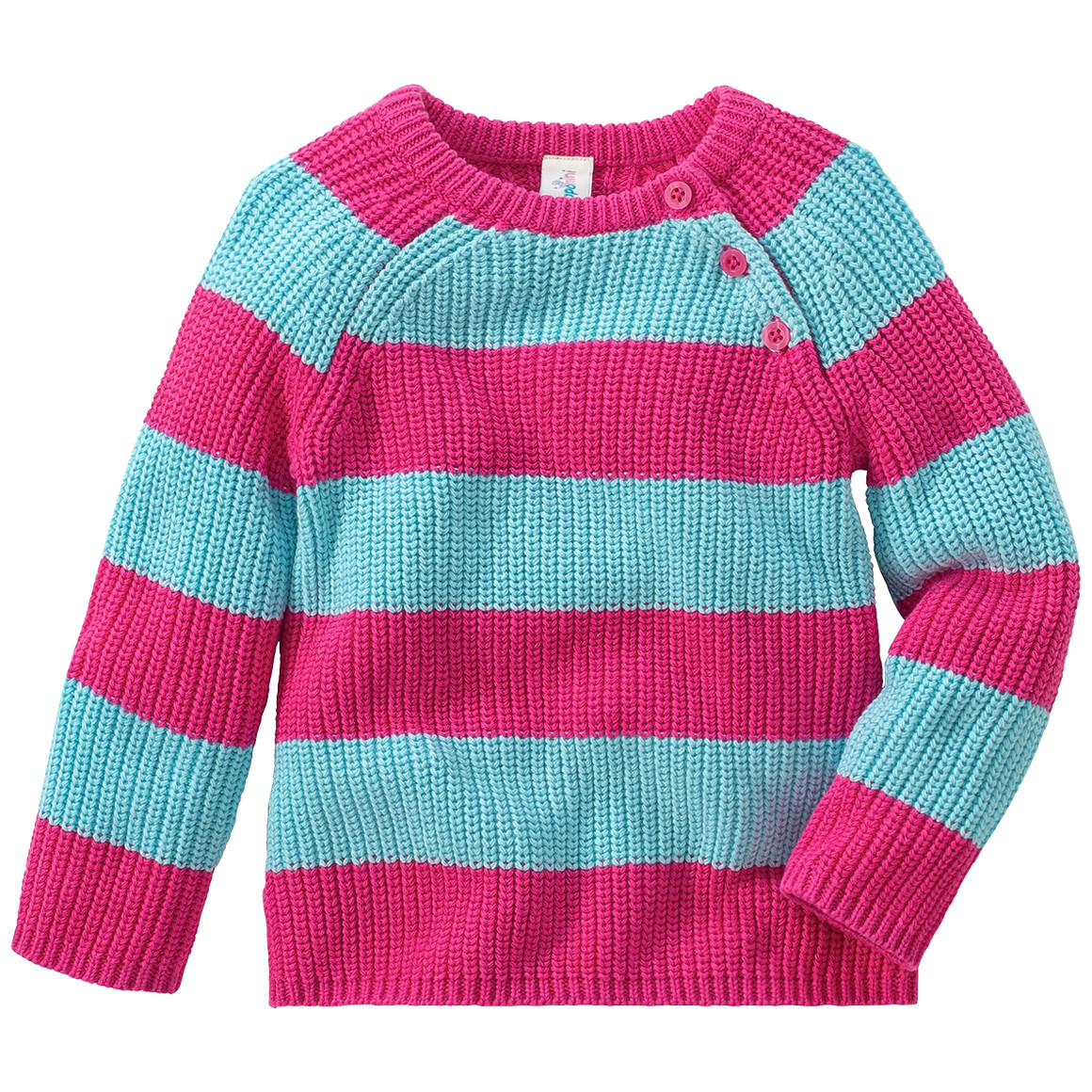Baby Strickpullover mit Blockringeln