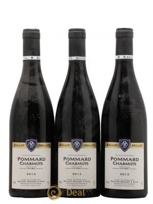 Pommard 1er Cru Charmots Ballot Millot  2015 - Lot de 3 Bouteilles