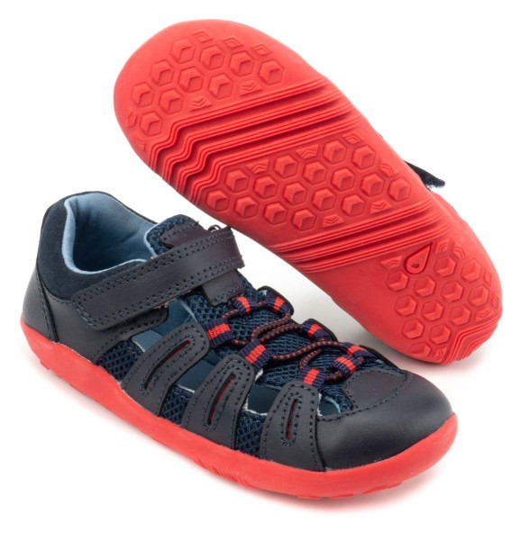 bobux step-up ~ Summit Sandale ~ Navy & Red