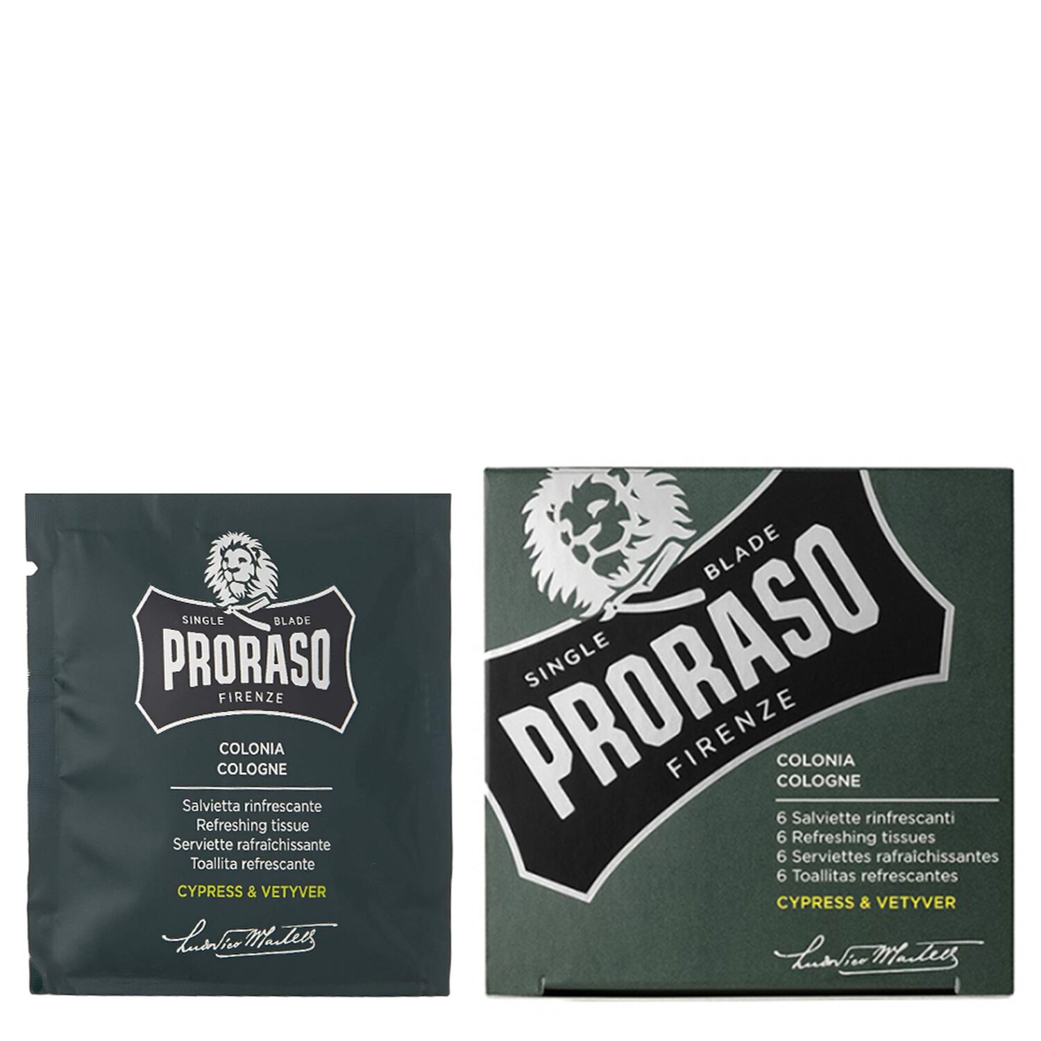 Proraso Serviettes Rafraîchissantes 6 Unités