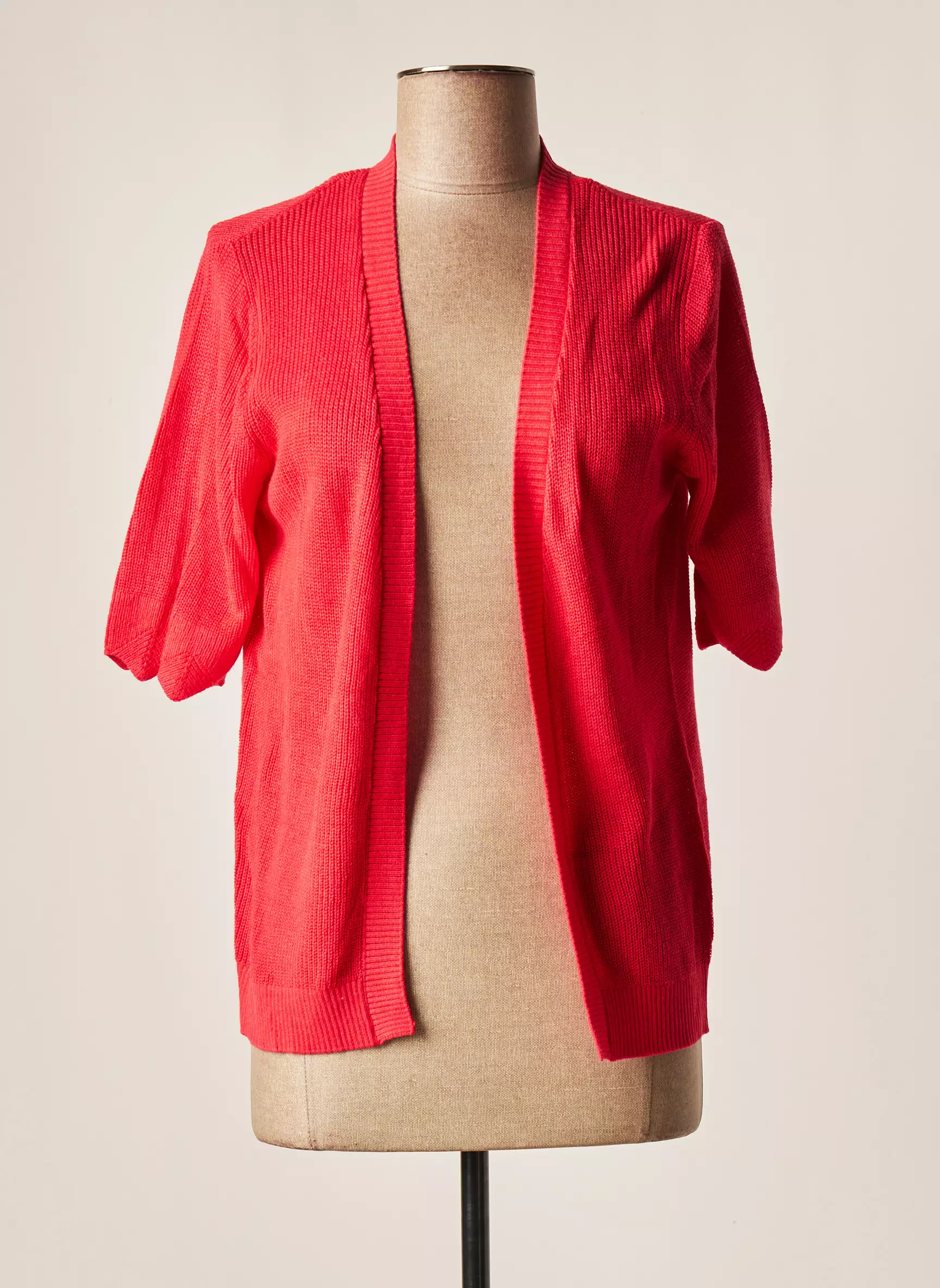 Yest Gilets Manches Courtes Femme couleur rose