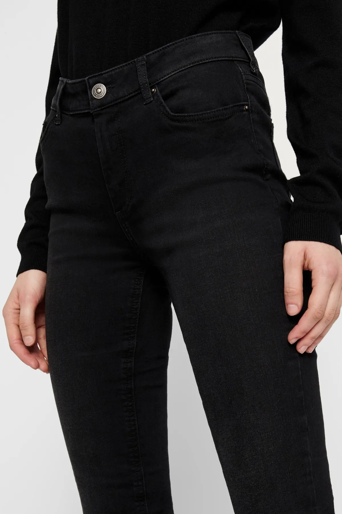 PIECES  Jeans - Schwarz - Skinny