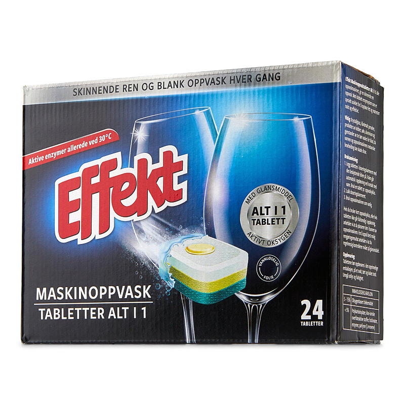 Effekt Maskinoppvask 24 stk Alt i Ett Effekt