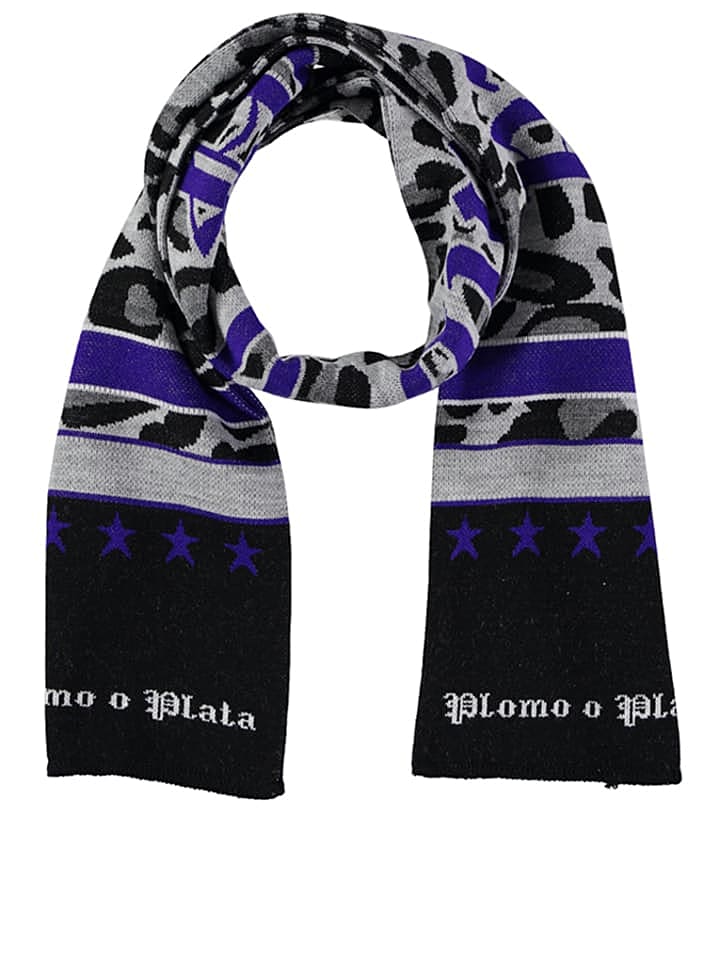 Plomo O Plata Schal in Schwarz/ Grau/ Lila - (B)20 x (L)145 cm günstig kaufen onesize