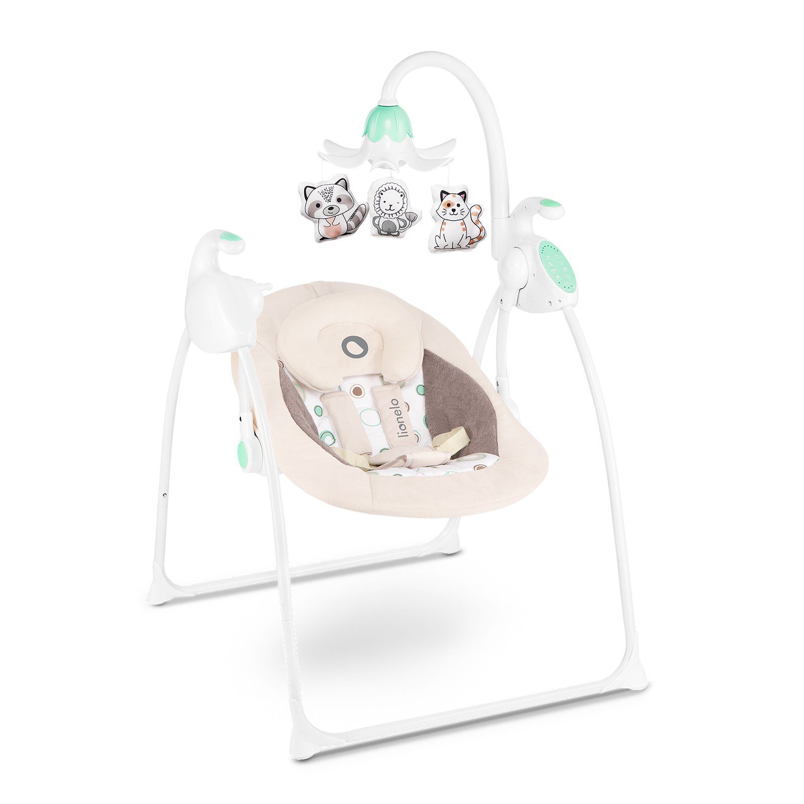 lionelo Babywippe ROBIN, SCM-WippsensorGeräuscherkennung WhisperQuiet TechnologieMoveDetect