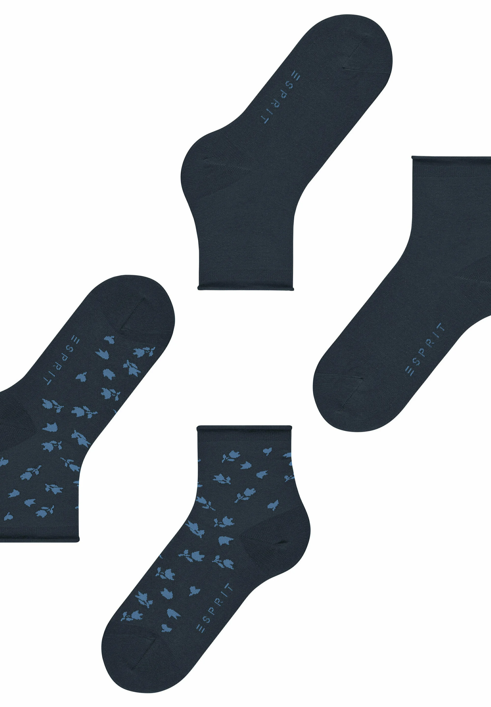 Esprit Mini Flower Pack de 2 calcetines con estampado
