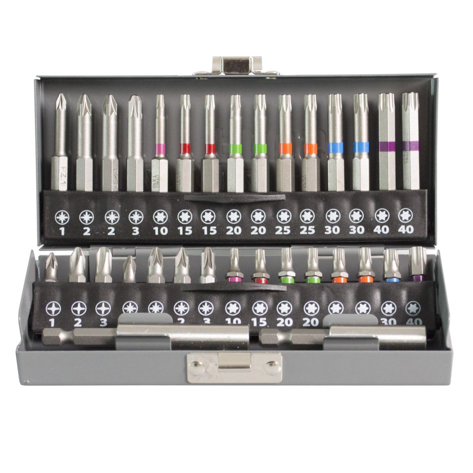 Dynaplus 8938.00.00700 Bitset Proffessioneel 32-delig DYNA kleurbandjes - metalen verpakking
