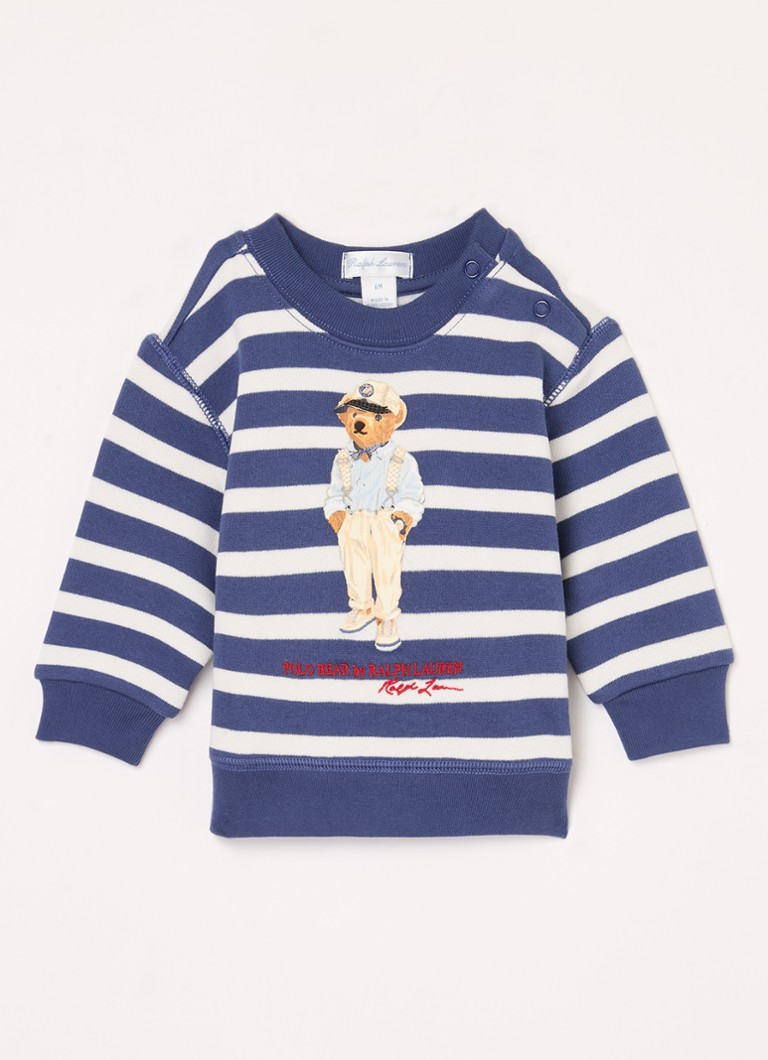 Pulover cu logo Ralph Lauren și imprimeu în dungi