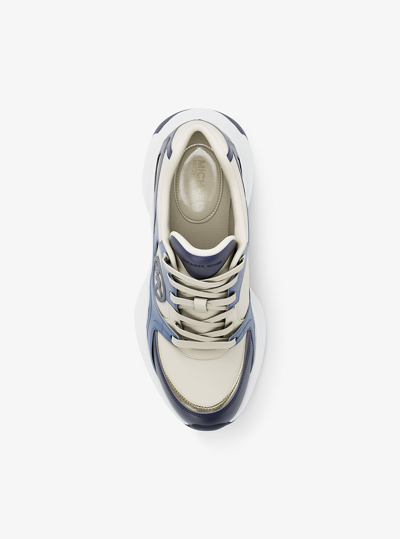 Zuma Leather and Mesh Trainer - FRCH BLU MLT