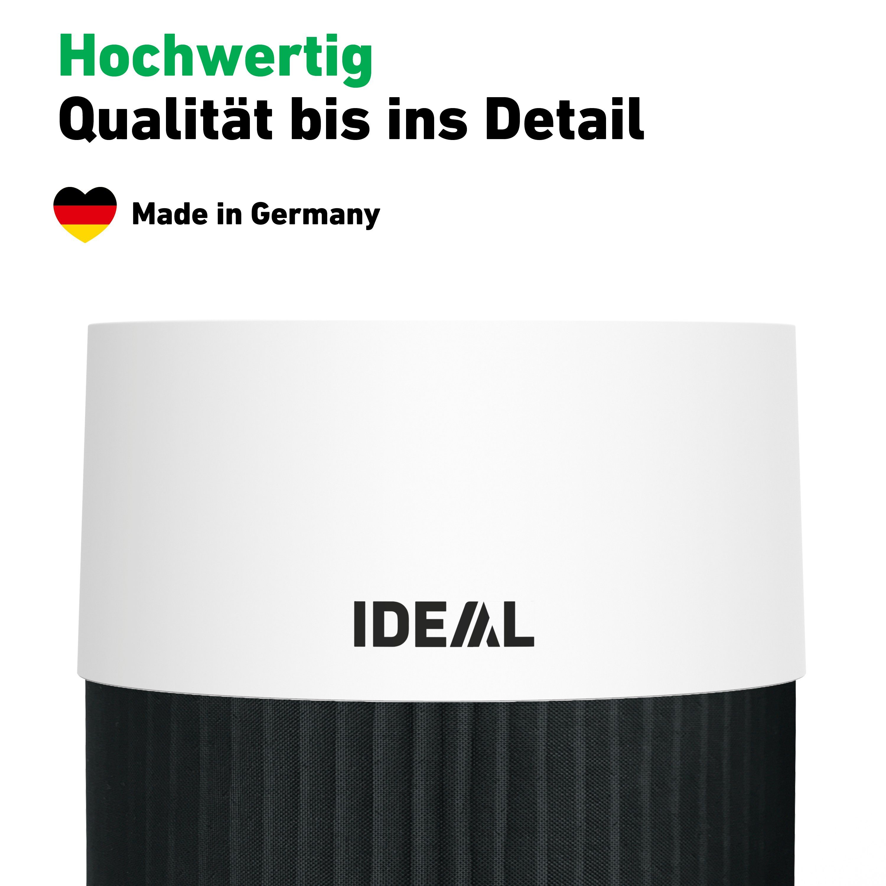 IDEAL Luftreiniger AP30 PRO, für 30 m² Räume, Made in Germany, HEPA-/Aktivkohlefilter, 99,99% Filterleistung