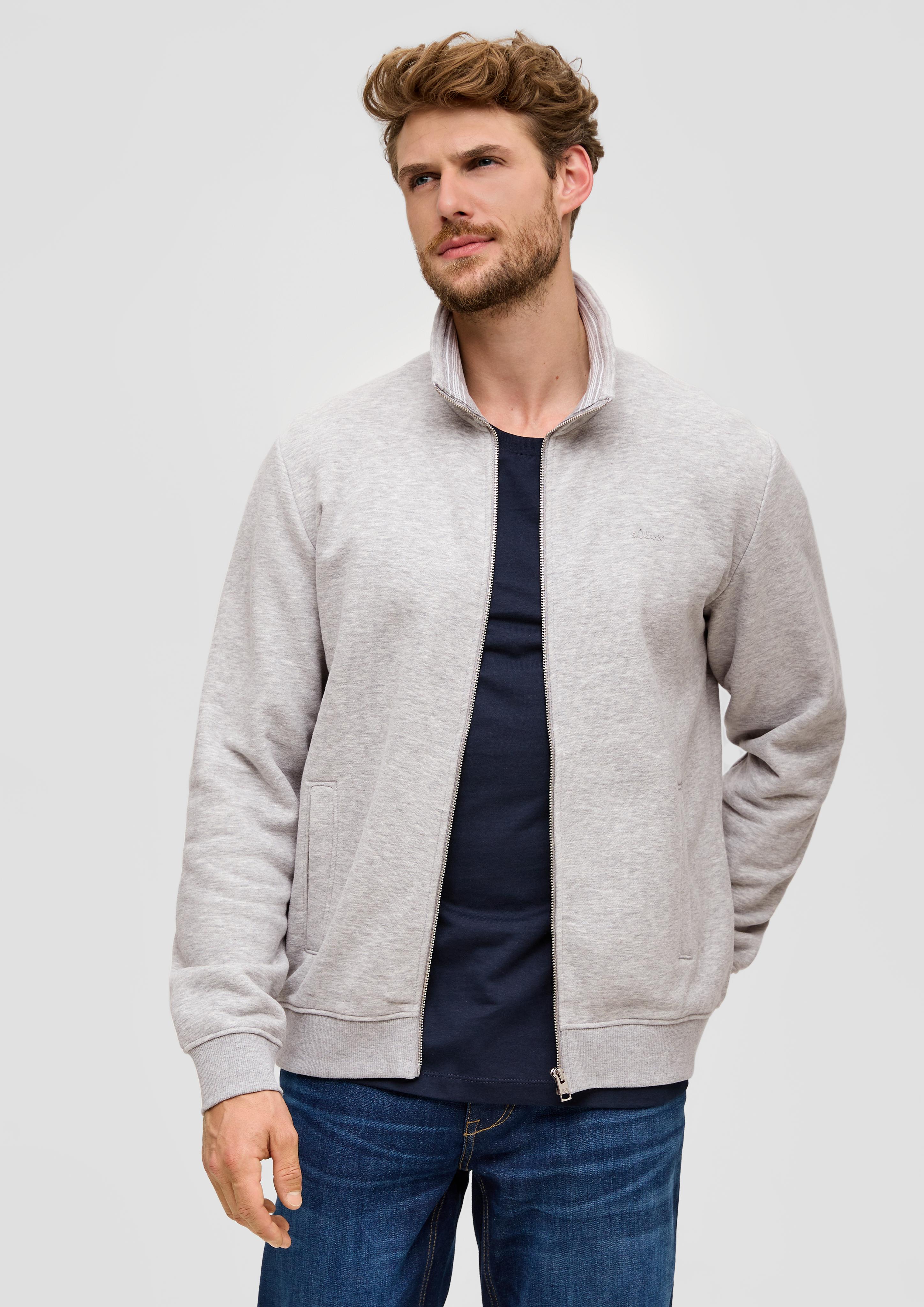 Sweatshirt-Jacke mit Stehkragen  2140256-9400