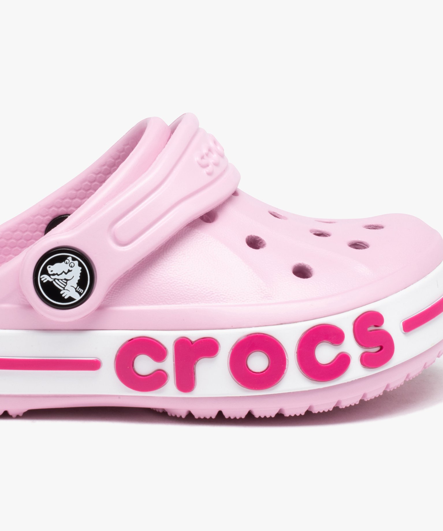Sabots souples fille unies à semelle épaisse - Crocs rose | GEMO