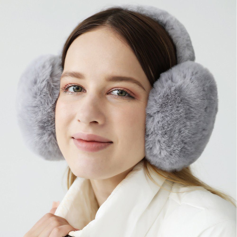 ManKle Ohrenwärmer Damen Ohrenwärmer, Winter Ohrenwärmer Plüsch Earmuffs Bequemer weicher