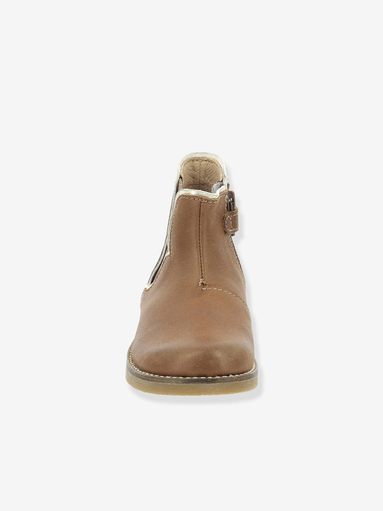 Boots en cuir fille Sarmille ASTER® bordeaux