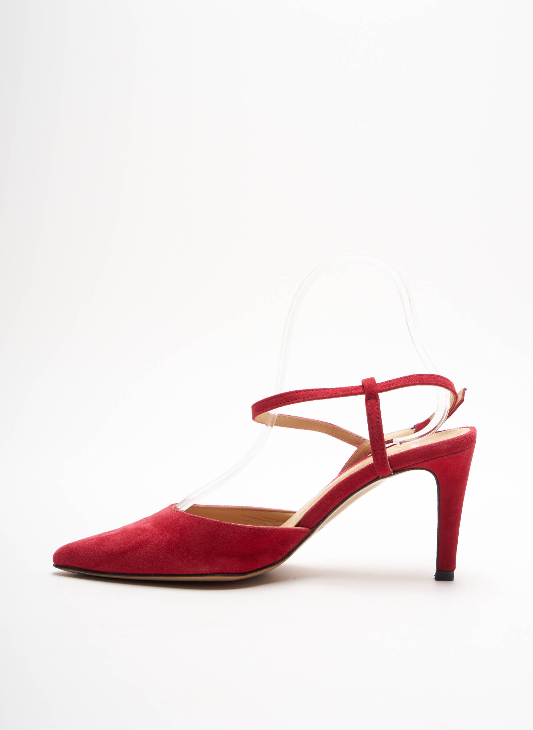 Perlato Sandales Nu Pieds Femme couleur rouge