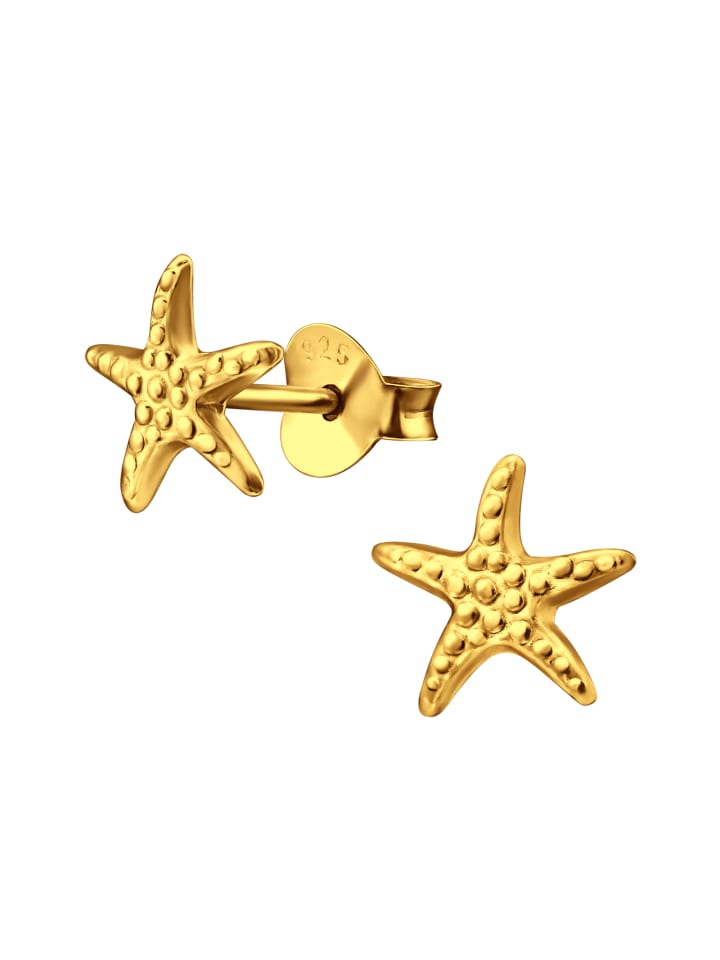 Alexander York Ohrringe, Ohrstecker SEESTERN in Gold aus 925 Sterling Silber, 2-tlg. günstig kaufen onesize