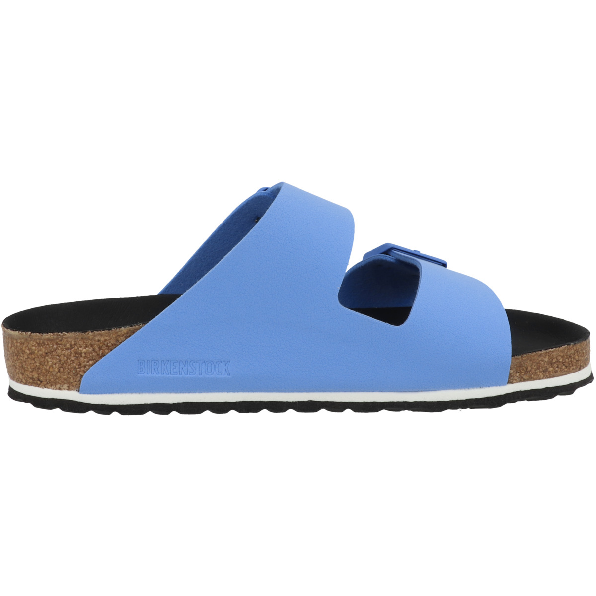 Birkenstock Arizona Birko-Flor Nubuk normal Pantolette blau