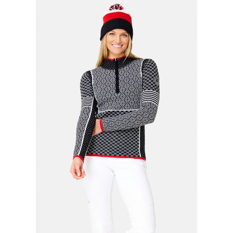 Krimson Klover Pow Zip Neck Layerlangarmshirt Damen