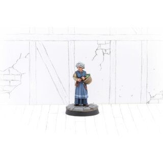 Townsfolk Miniatures - Maid At Vegetable Shopping