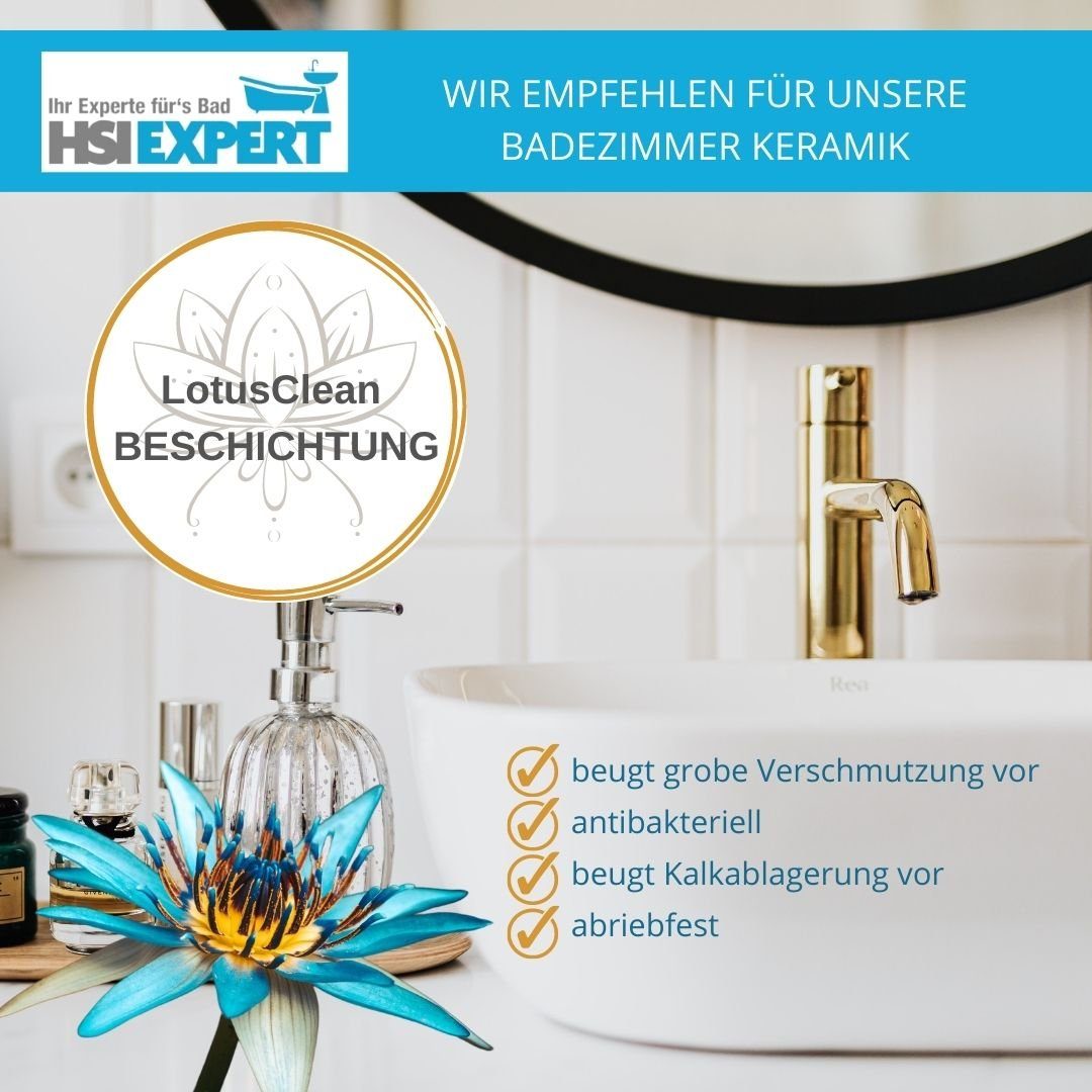GEBERIT Vorwandelement WC Geberit Vorwandelement + Ference WC + Drückerplatte + WC-Sitz, Komplettset, Mit LotusClean Beschichtung