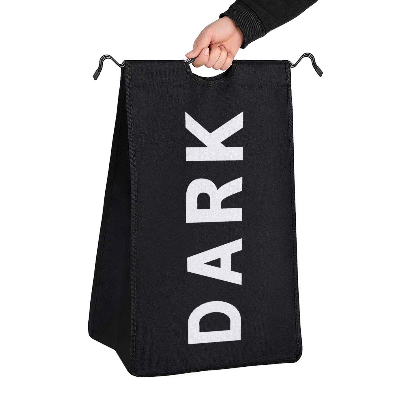Mondeer Wäschekorb Wäschesortierer, Wäschesammler, 3 Fächer, 3 abnehmbaren Stofftaschen, mit Rollen, 74 x 38.5 x 79