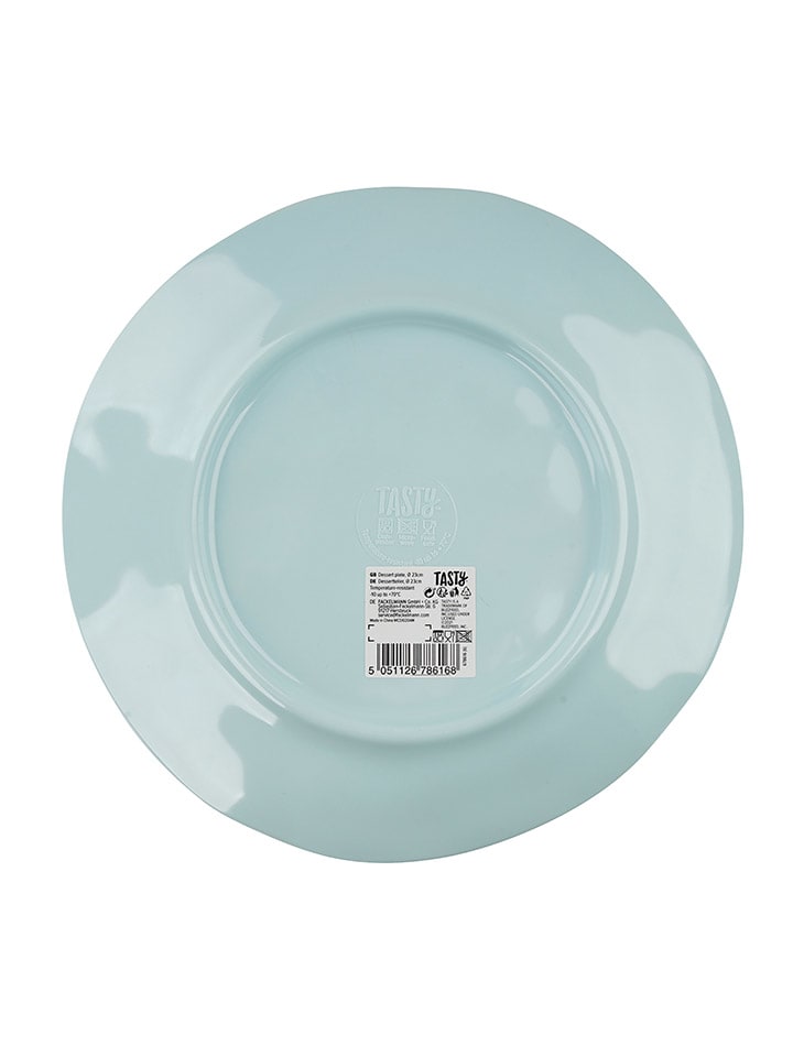Tasty 2er-Set: Dessertteller in Grau/ Hellblau - Ø 23 cm günstig kaufen onesize