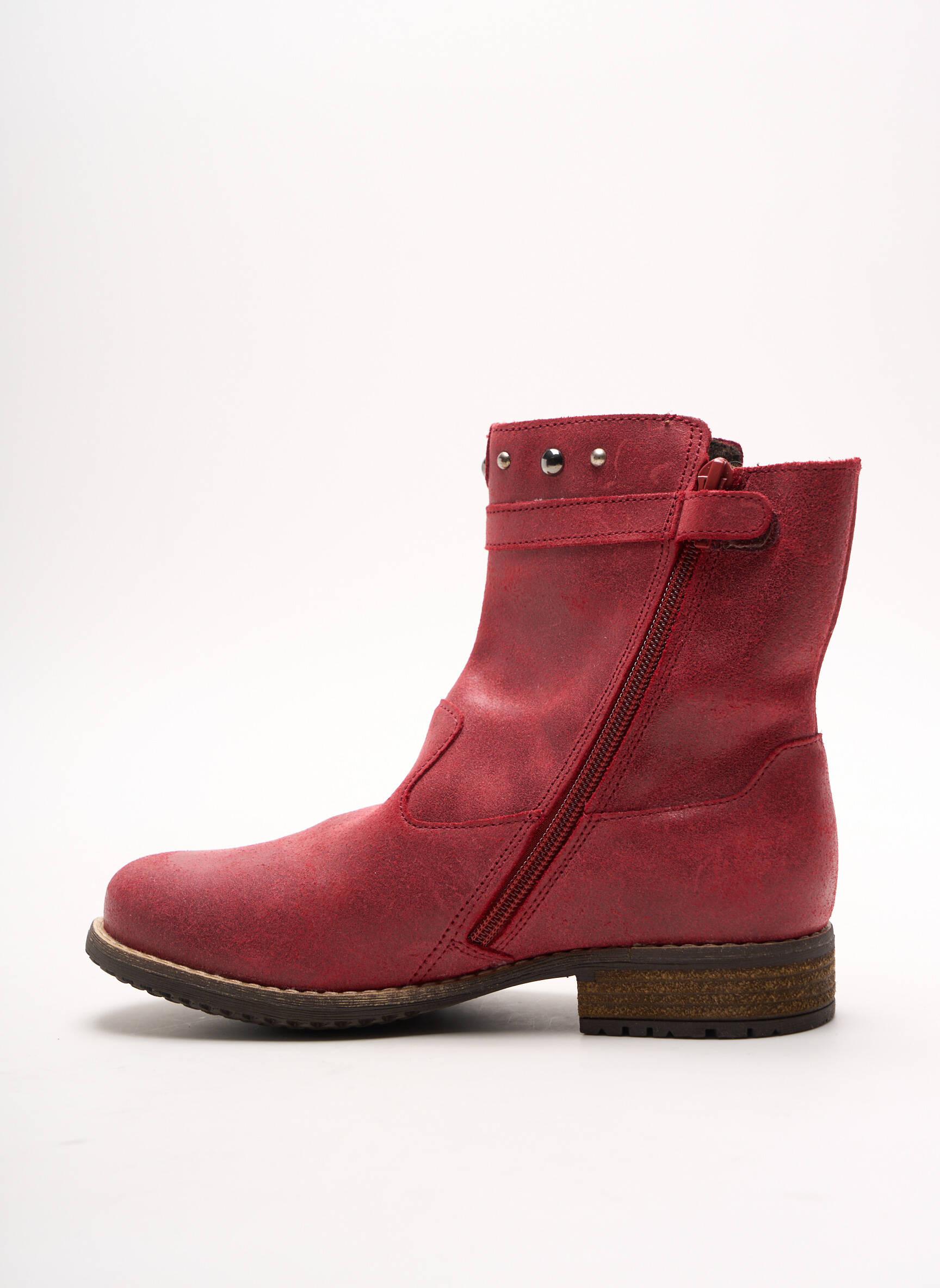 Minibel Bottines Fille couleur rouge