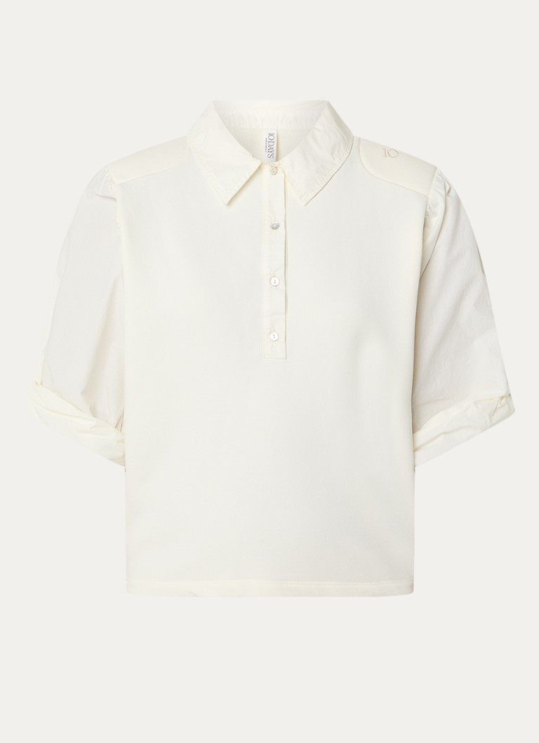 10DAYS Tunic in organic cotton blend with balloon sleeves