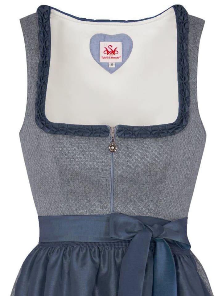 Spieth & Wensky Dirndl in Blau günstig kaufen