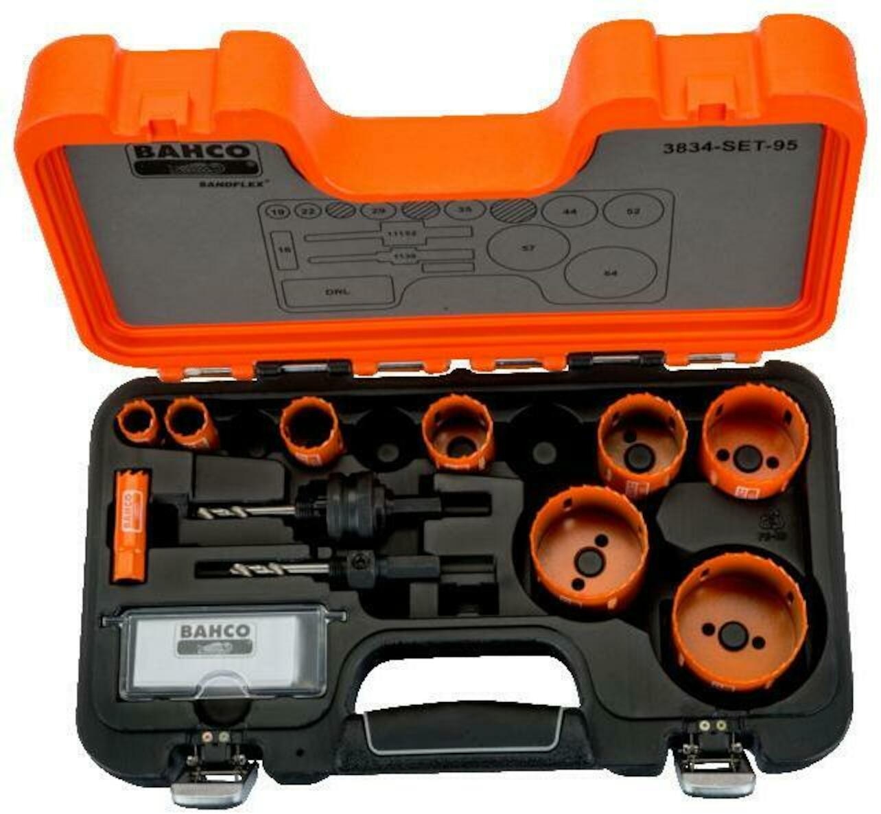 Set carotă Bahco 3834-SET-95 16/19/22/29/35/44/52/57/64