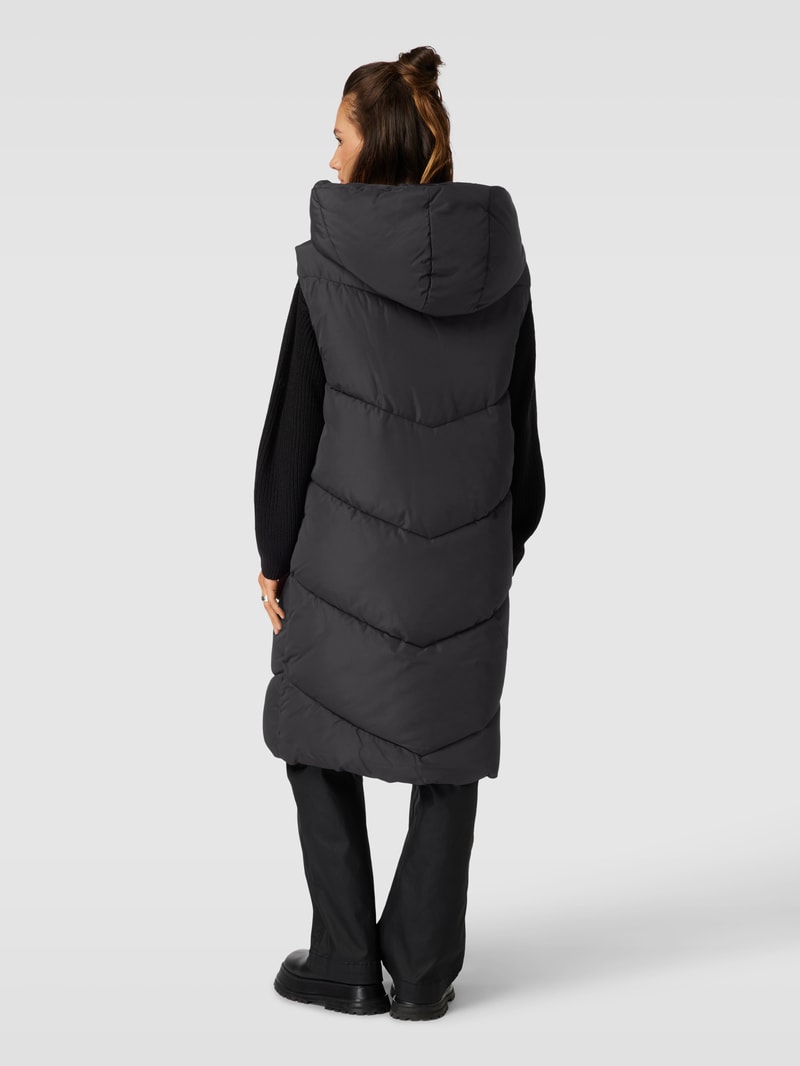 Longsweste mit Kapuze Modell 'TALLY' in schwarz