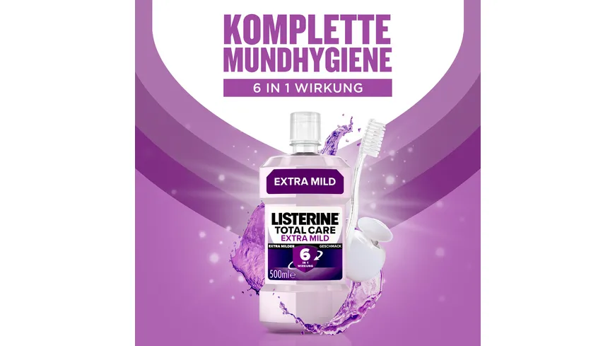 Listerine Mundspülung Total Care Extra Mild 500 ml