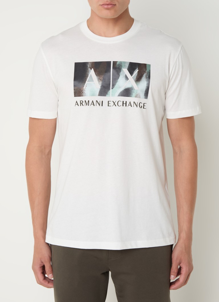 Tricou Armani Exchange cu logo imprimat