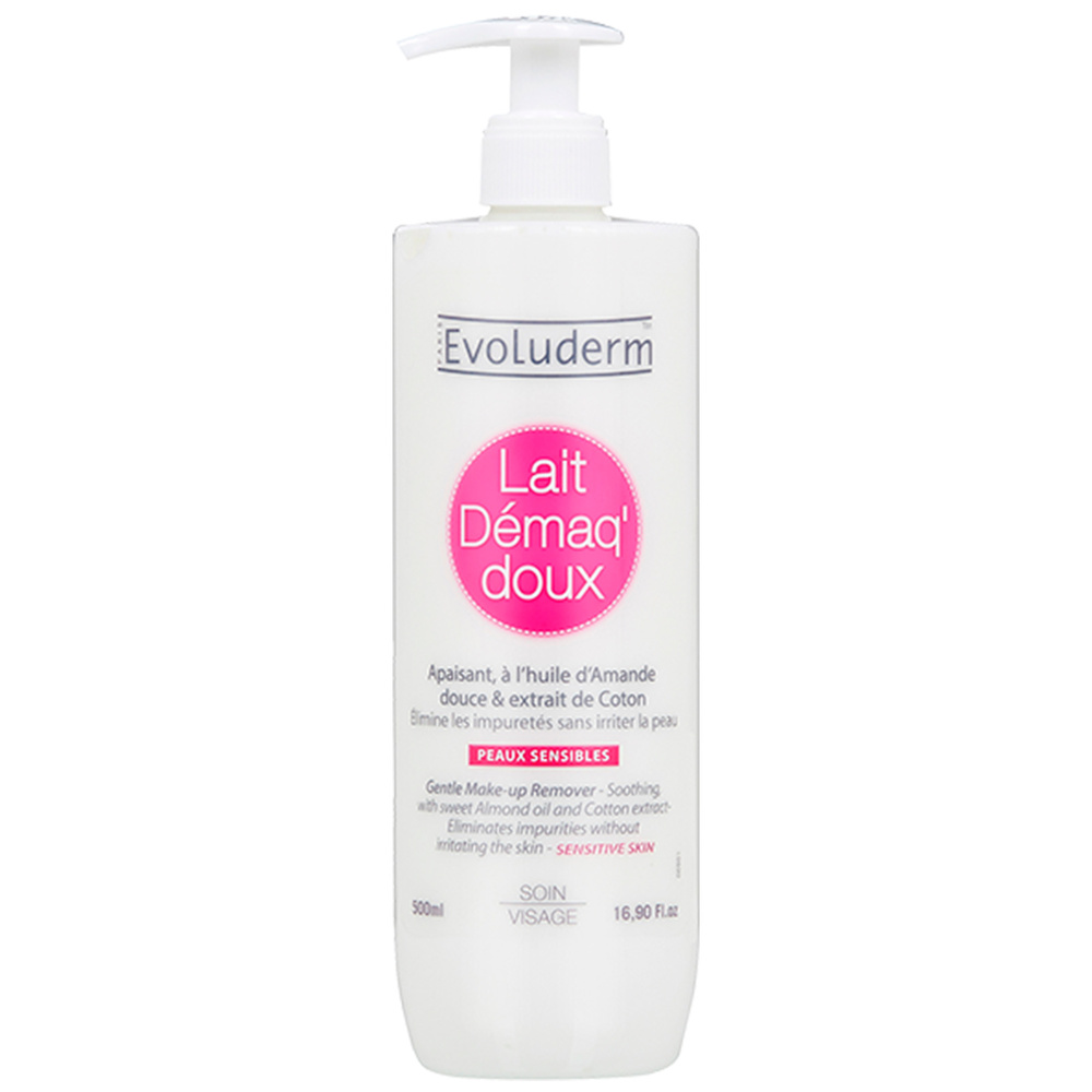evoluderm Lait Démaquillant Lait Démaq' Doux Apaisant - 500 ml