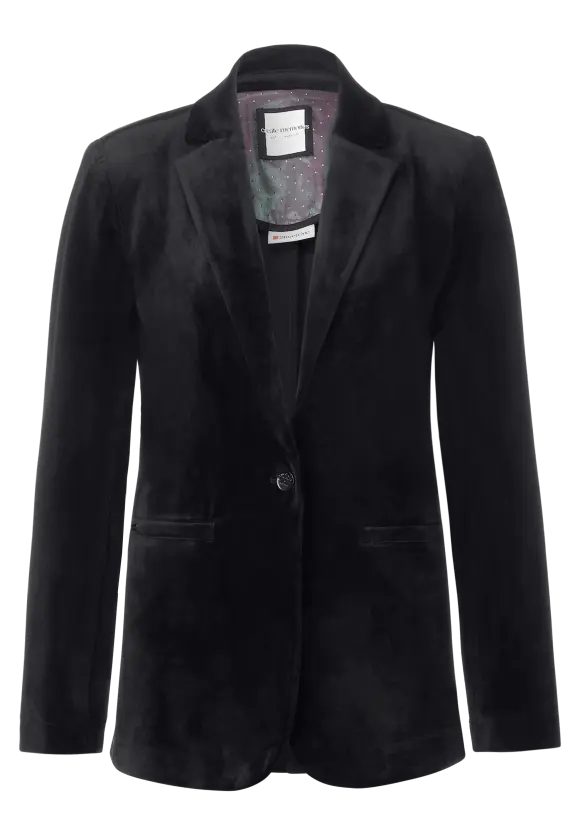 Street One Longblazer in Samt Optik