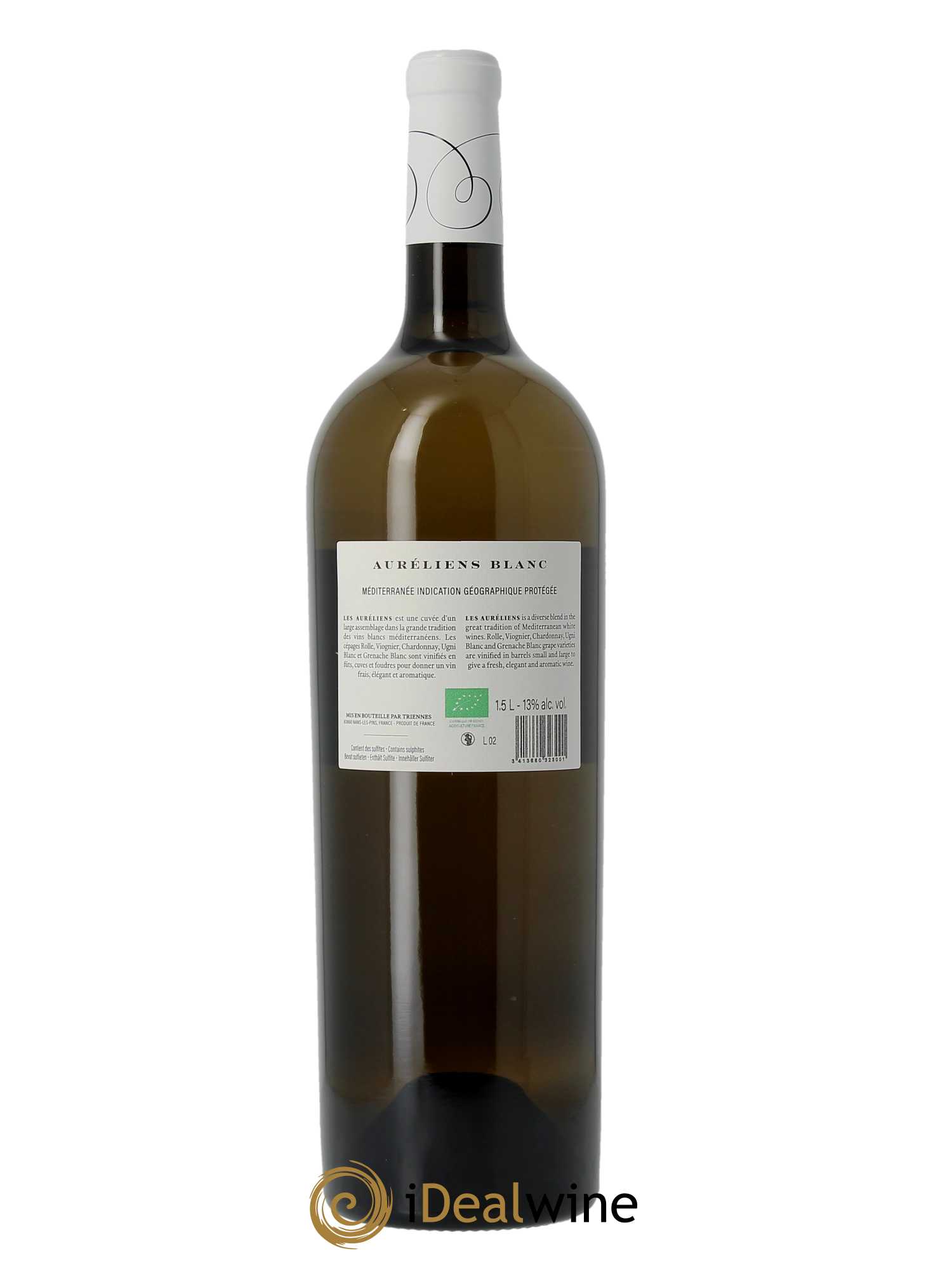IGP Pays du Var (Vin de Pays du Var) Les Auréliens Triennes (Domaine)  2021 - Lot de 1 Magnum